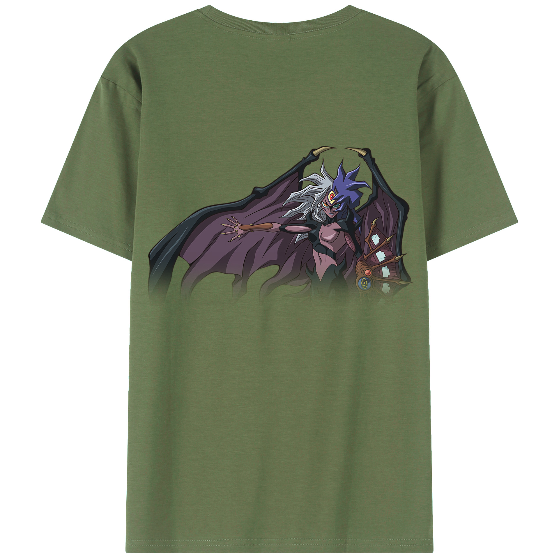 （画像用） 遊☆戯☆王 Yu-Gi-Oh! 綿100％ メンズ半袖Tシャツ（バックプリント） 通気性